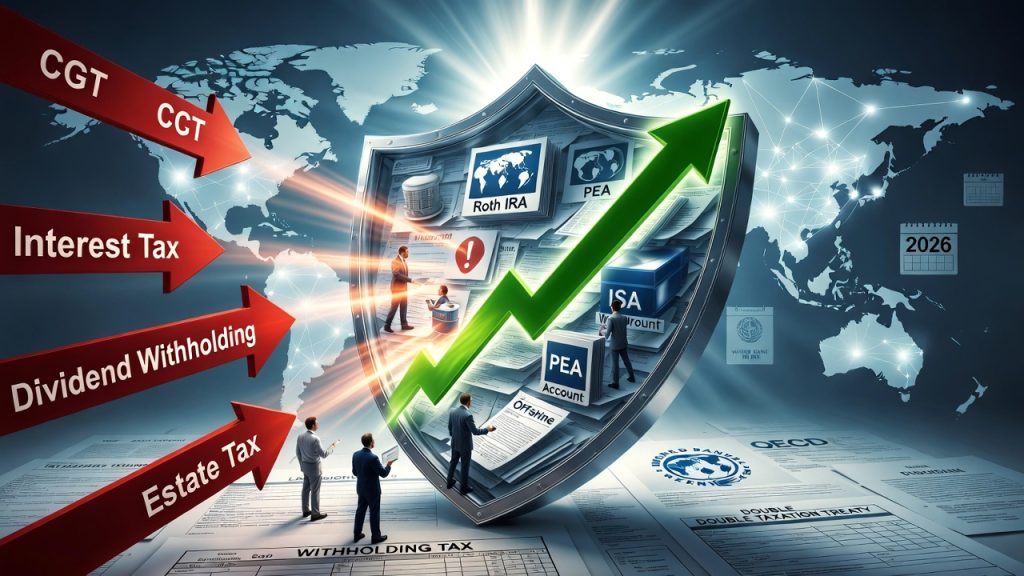 global tax optimization investors 2026, minimize taxes on investments worldwide, tax efficient investing 2026 global, cross-border tax strategies investors