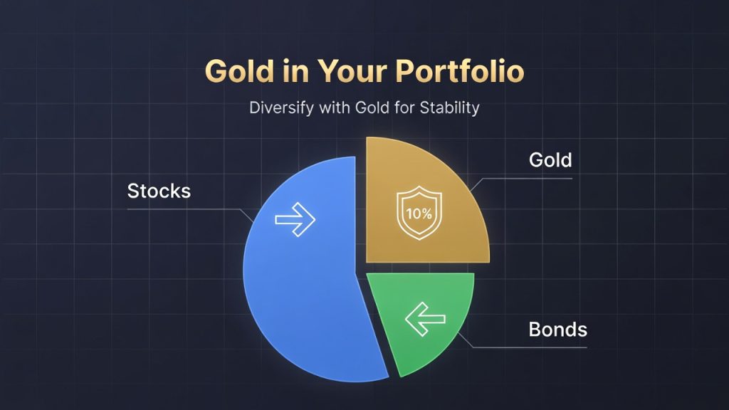 gold vs stocks diversification