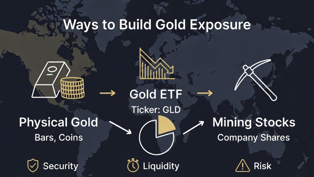 how to buy gold exposure