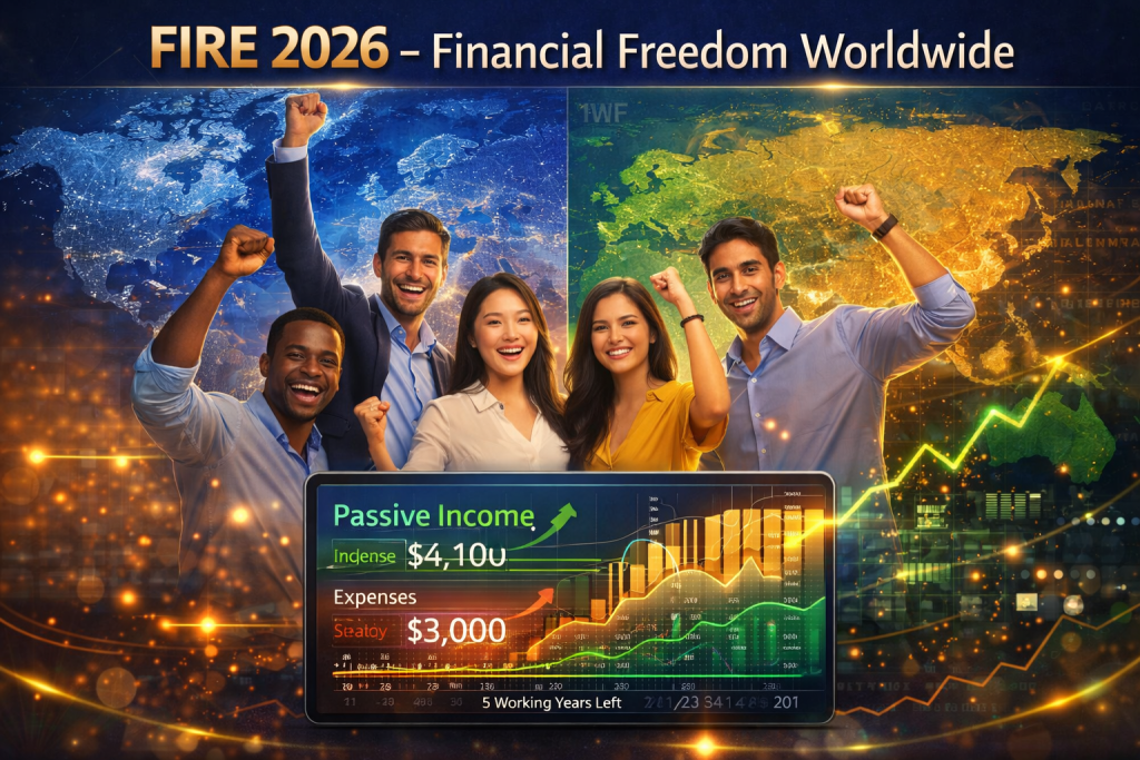 FIRE 2026, financial independence, retire early, global investing, early retirement strategies, passive income, geo arbitrage, lean fire, fat fire