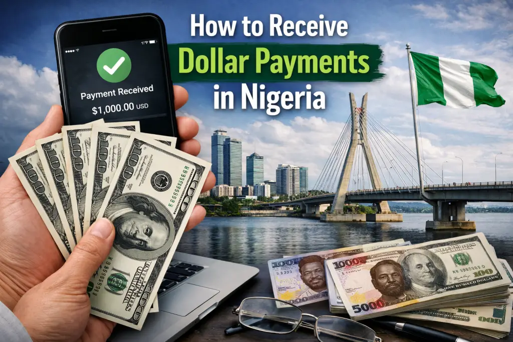 how to receive USD in Nigeria, best way to receive money from abroad Nigeria, Payoneer Nigeria guide, dollar accounts Nigeria