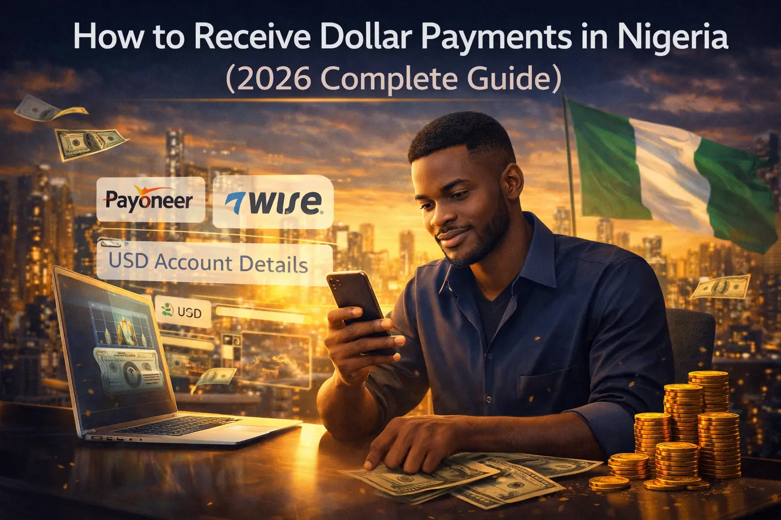 receive usd in nigeria 2026, payoneer nigeria guide, wise nigeria account, dollar account nigeria, how to get paid in dollars nigeria