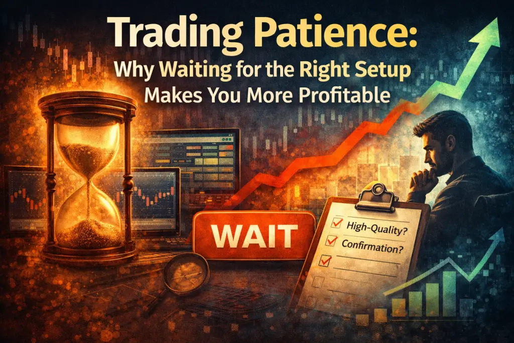 patience in trading, waiting for setups trading, overtrading psychology, timing the market trading, trading discipline patience, how to avoid overtrading, trading mindset patience