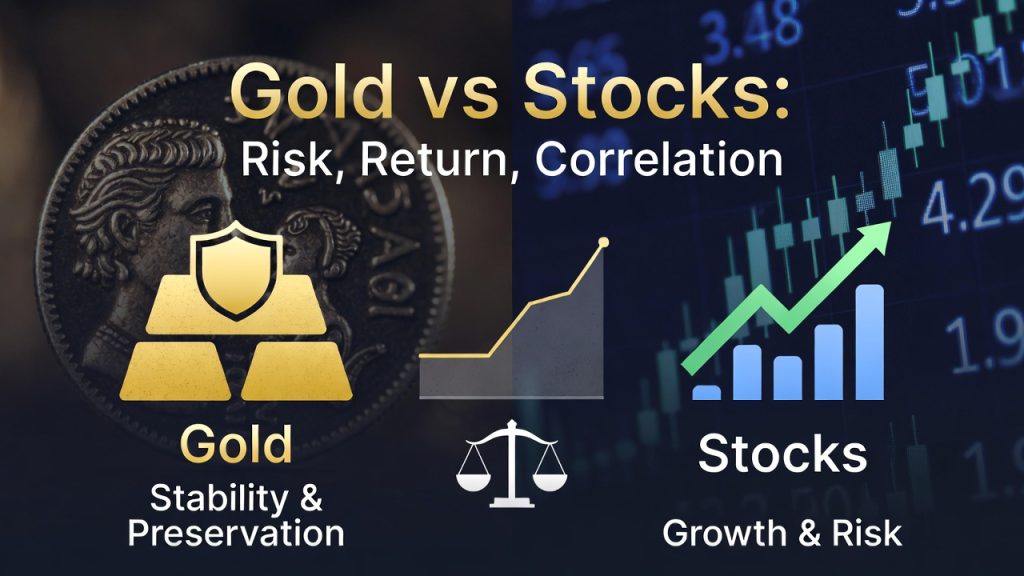 gold vs stocks diversification